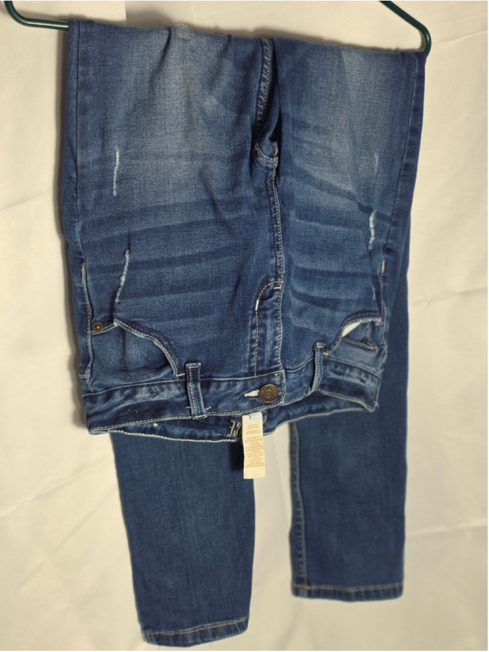 Girls Justice Mid Rise Super Skinny Jeans Blue Size 16 tween trendy casual denim